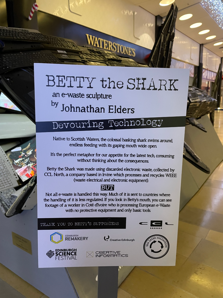 betty the e-waste shark